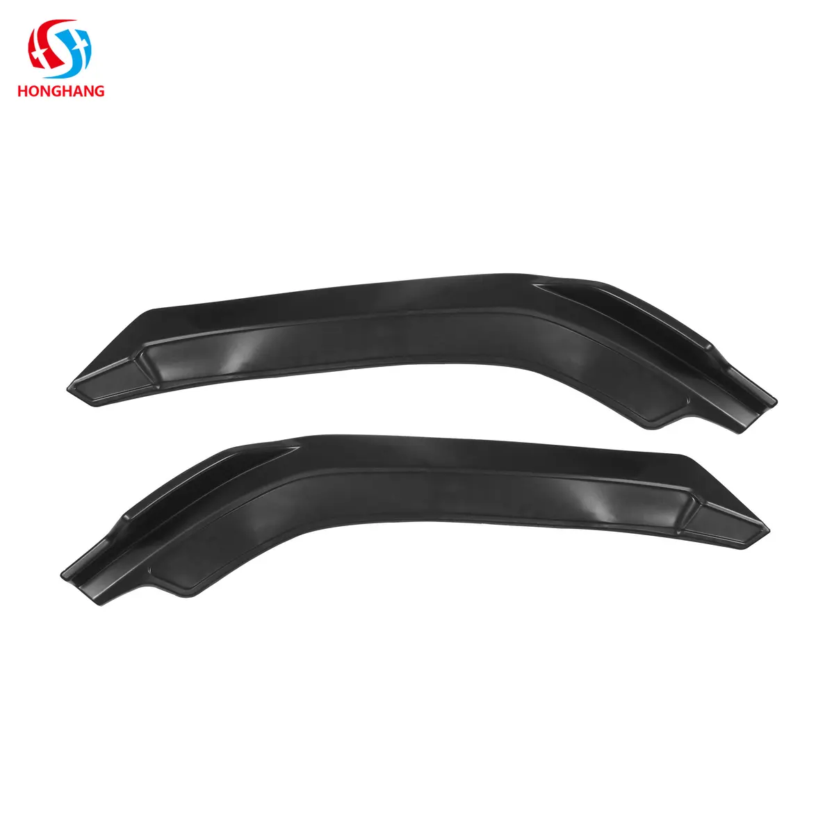 Honghang PP Plastic Body Kit Front Corner Lip for Honda Civic Front Bumper Guard Corner Cover 2 Pieces Auto Accessories 2010+
