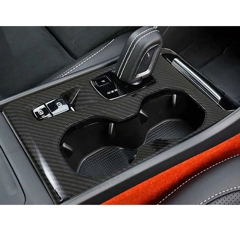 Carbon Fiber Car Interior Accessories for volvo Xc40 2019 2020 2021 2022 Gear Panel air Outlet Armrest Cover Refit Auto Styling