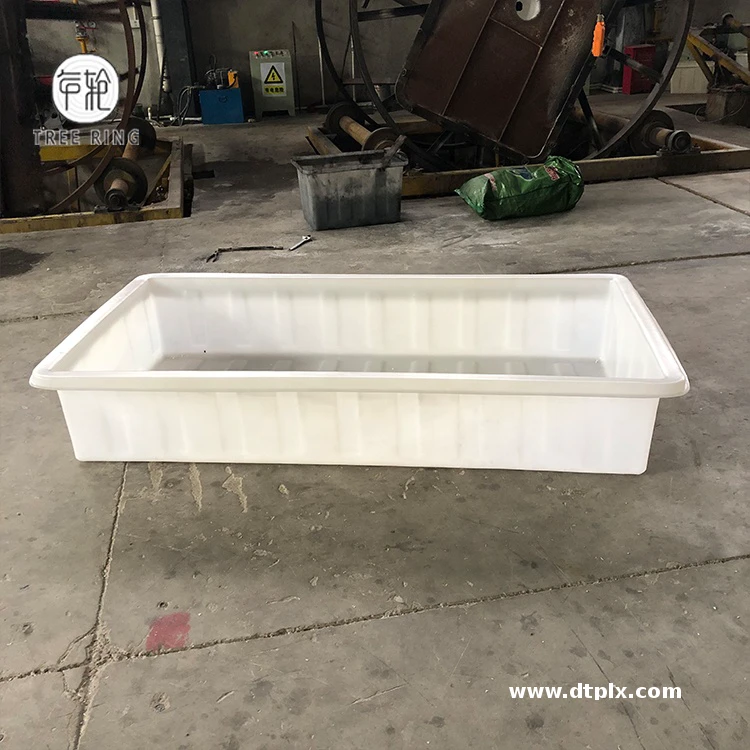 500Liter Rotomolding Food Grade Rectangular  Poly Aquaponics Grow Beds Container for Fish Farming