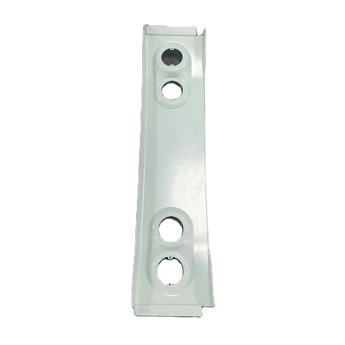 Custom White Plastic Vacuum Formed Component for Industrial Equipment Panel with Circular Holes Design