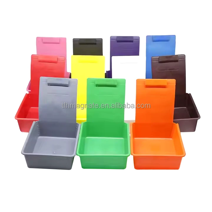 Dental Instrument Colorful Rotating Box Holder Lab Tool Turnover Case Rubber Clip Dental Mold Case