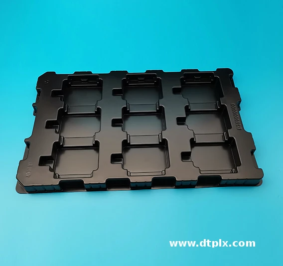 OEM Custom Thick Vacuum Formed Durable ABS Tray with Cutting Service for Electronic Industrial Applications