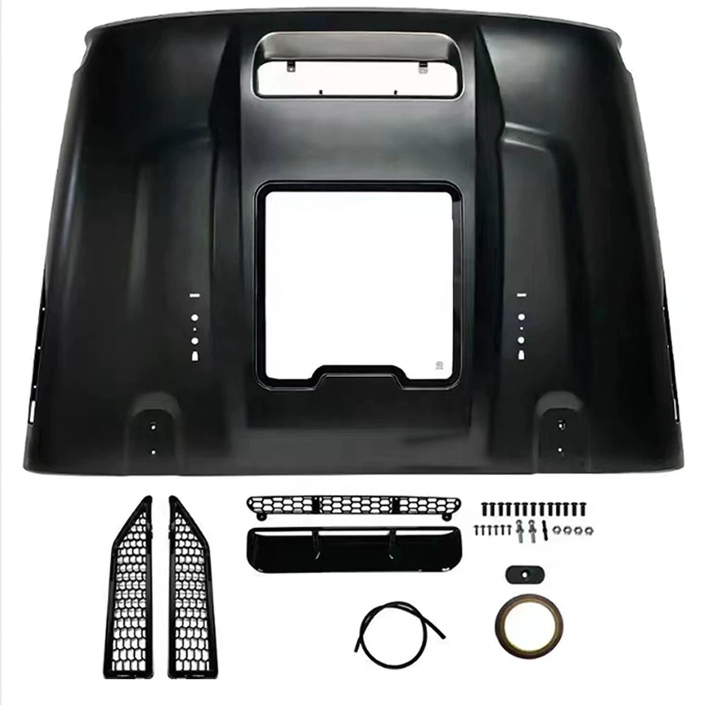 with Transparent Window Engine Hoods for jeep for for wrangler JK JL