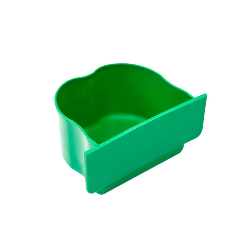 New Design Plastic Hanging Parrot Feeding Water Cups Bowl Plastic Bird Food Feeder Box Birdcages
